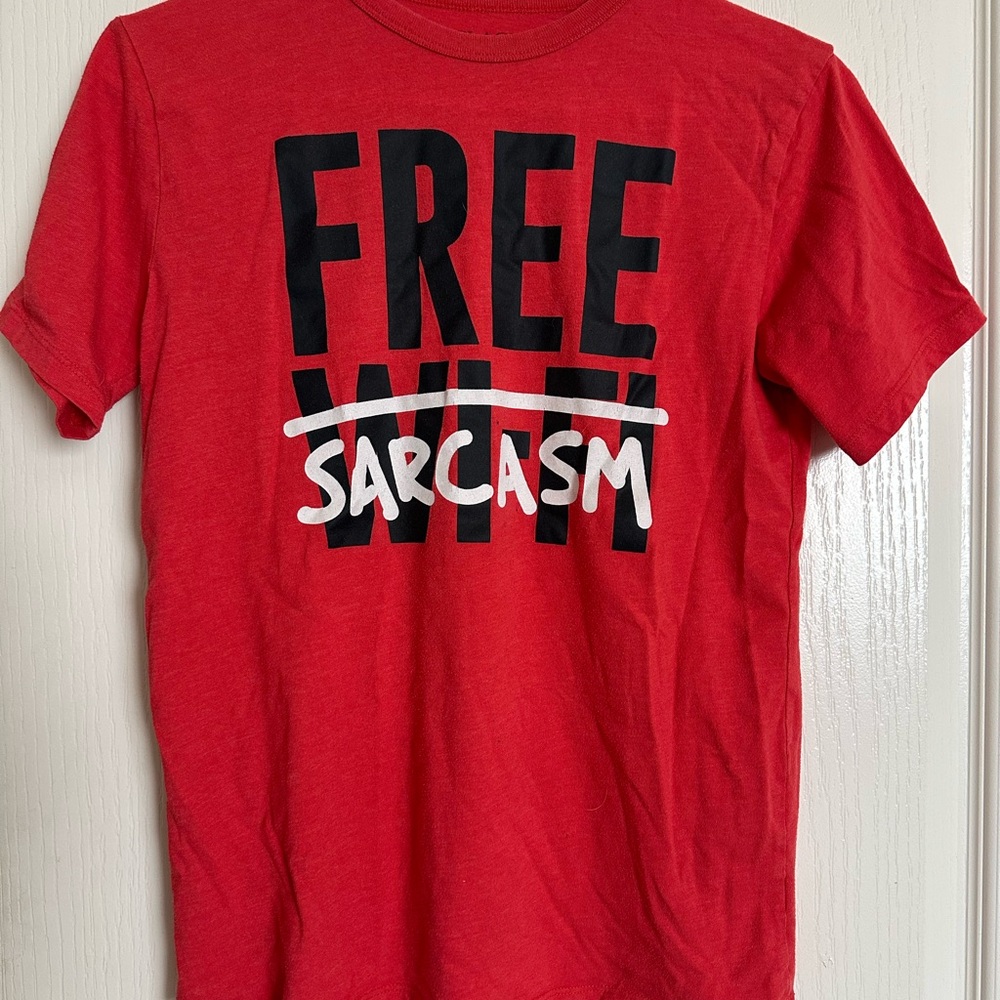 Place Red 'Free Sarcasm' Graphic Tee